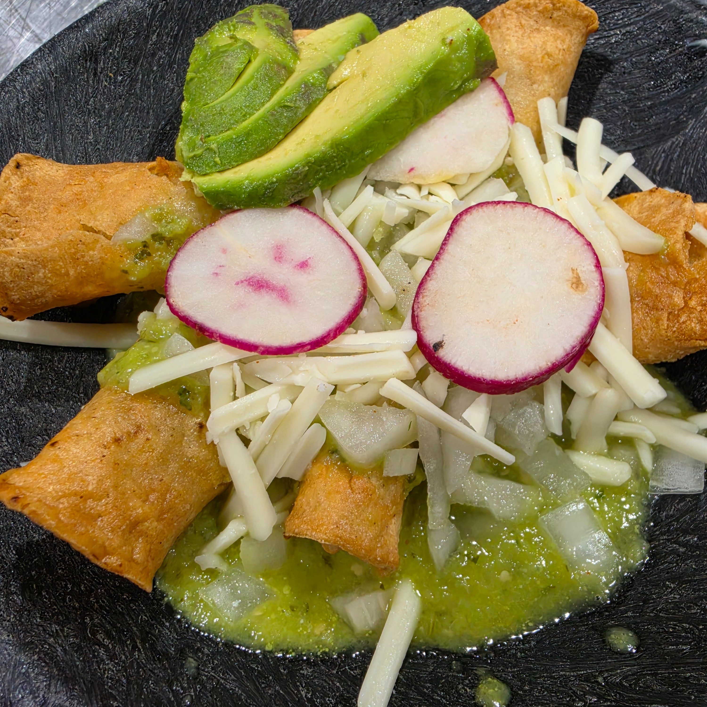 Vegan Taquitos Ahogados.