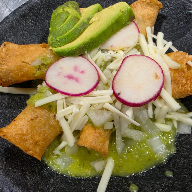 Vegan Taquitos Ahogados.