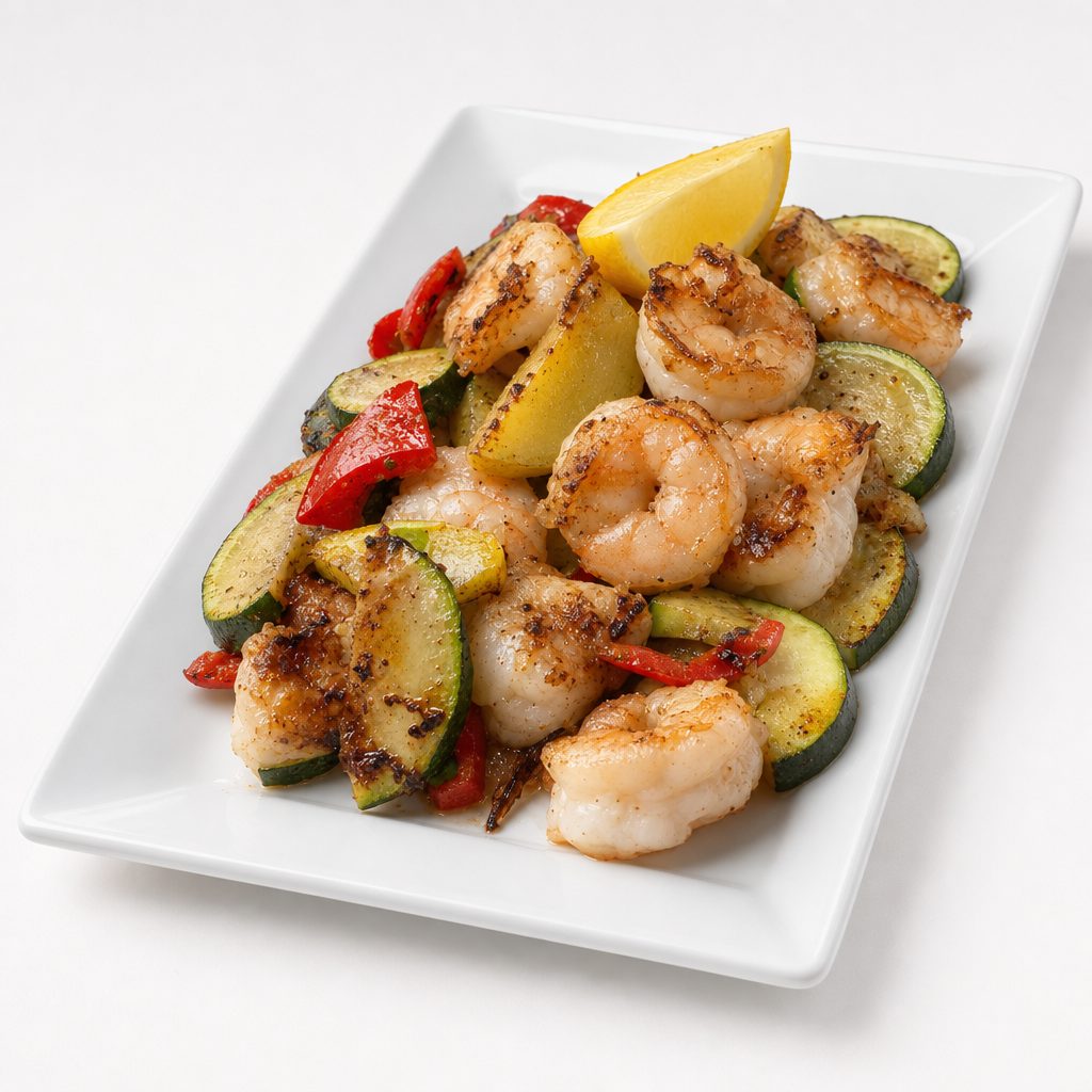 Grilled Shrimp Plate.