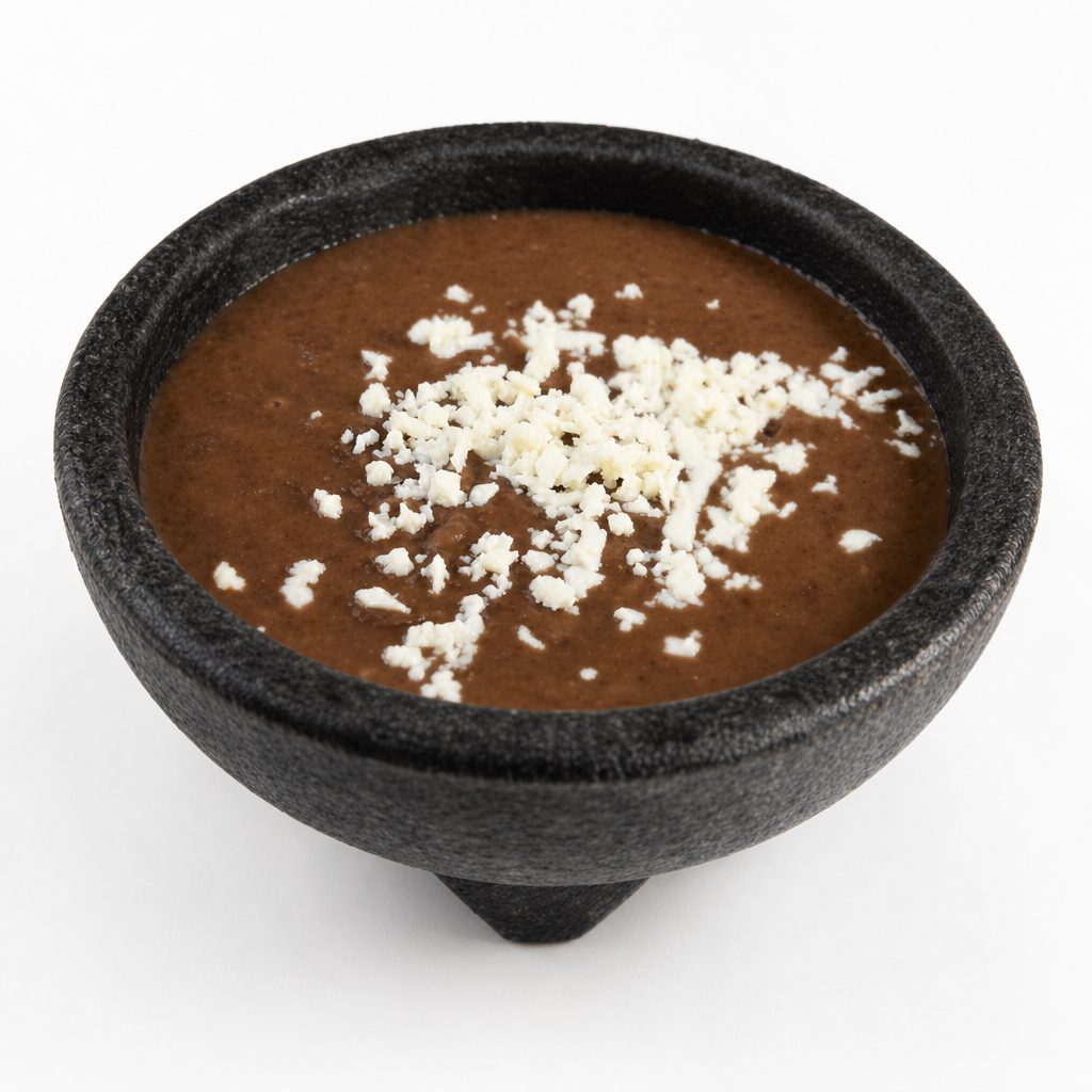 Refried Black Beans.