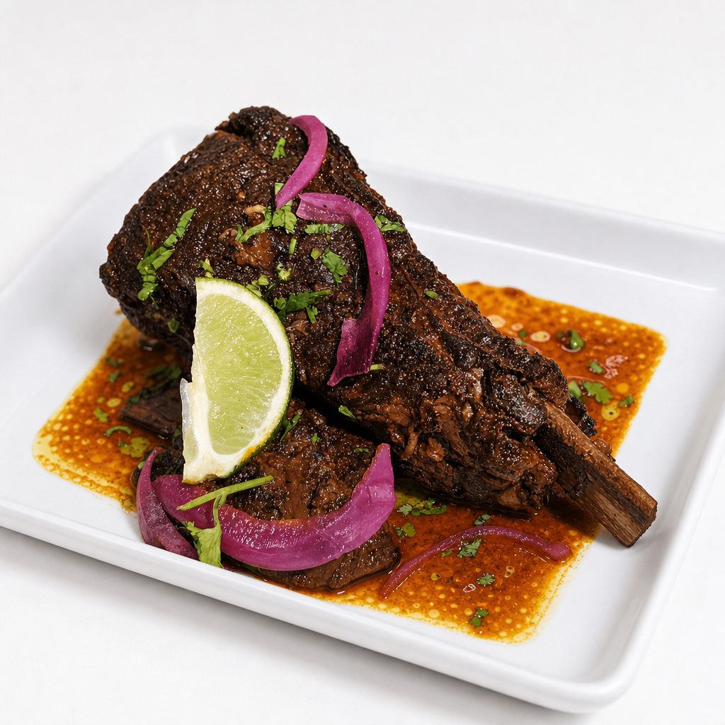 BRAISED BEEF RIBS.