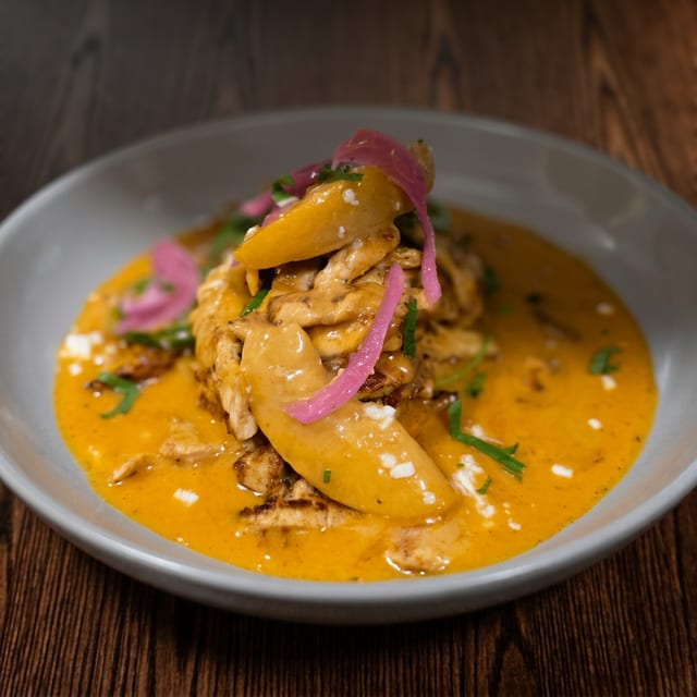 Peach Jalapeño Crema.
